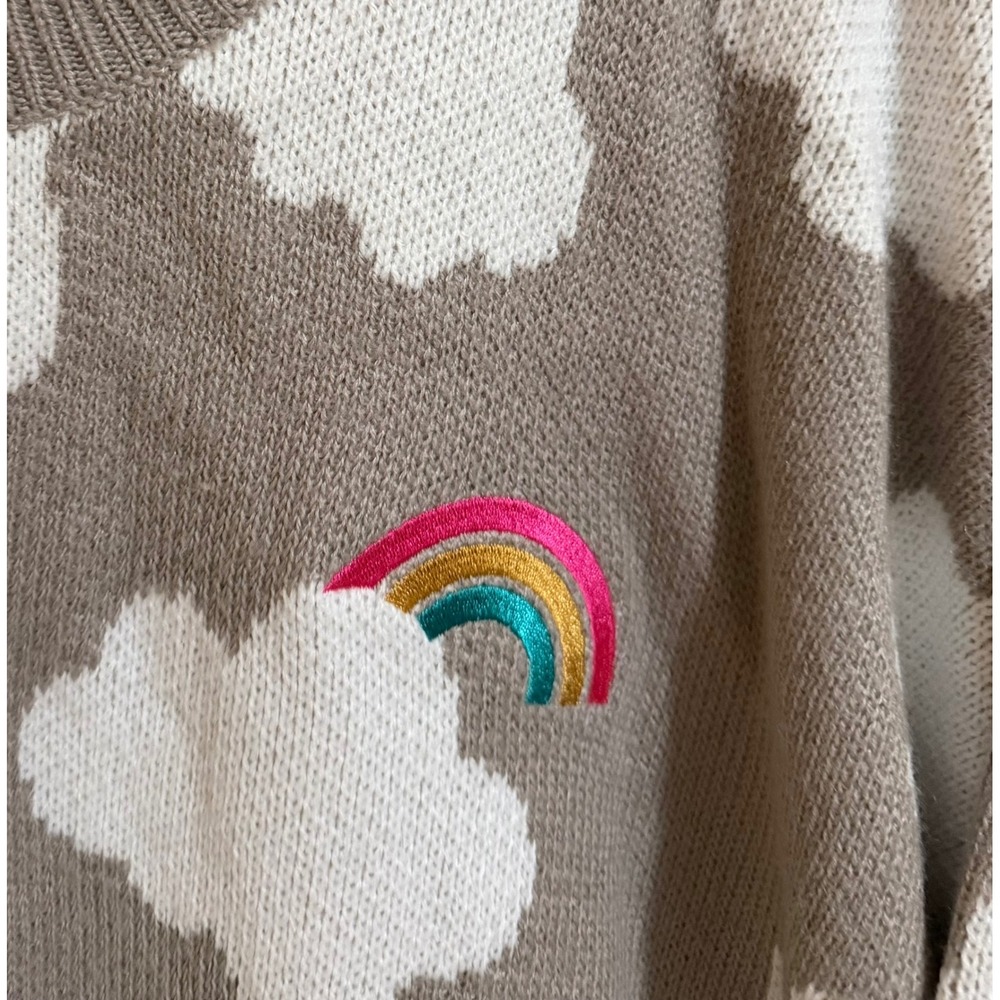 TORRID Rainbow Cloud Crewneck Sweater Plus Woman 3 ( 22-24) Gray Cozy Casual - Picture 4 of 6